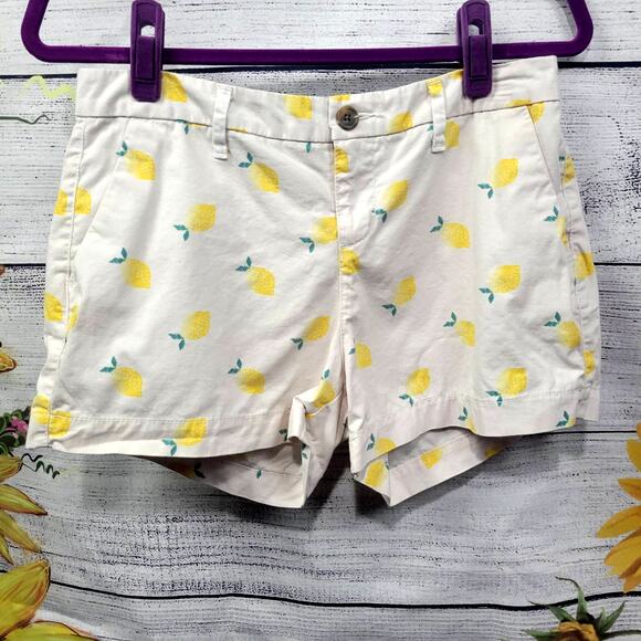 Old Navy Everyday Shorts Lemon Pattern Size 2 - Picture 1 of 7
